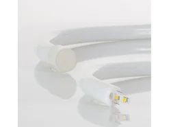 New Ledkia Tira LED Neón Regulable 220V Amarillo Circular 360 9W/m Corte 100cm IP67 a Medida 10 m Blanco