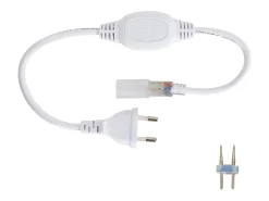 New Ledkia Tira LED Neón Regulable 220V Amarillo Circular 360 9W/m Corte 100cm IP67 a Medida 10 m Blanco