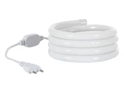 New Ledkia Tira LED Neón Regulable 220V Amarillo Circular 360 9W/m Corte 100cm IP67 a Medida 10 m Blanco