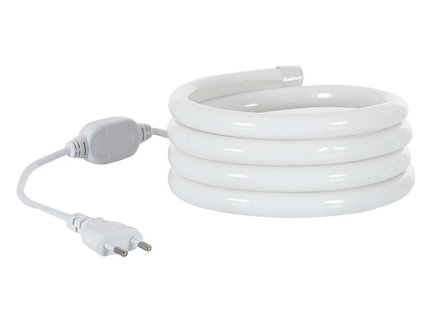 Tira LED Neón Regulable 220V Blanco Frío Circular 360 9W/m Corte 100cm IP67 a Medida 5 m