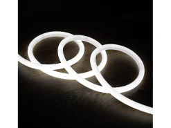 Tira LED Neón Regulable 220V Blanco Frío Circular 360 9W/m Corte 100cm IP67 a Medida 5 m