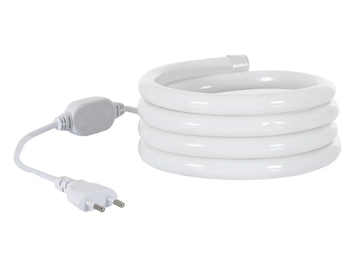 Tira LED Neón Regulable 220V Amarillo Circular 360 9W/m Corte 100cm IP67 a Medida 5 m