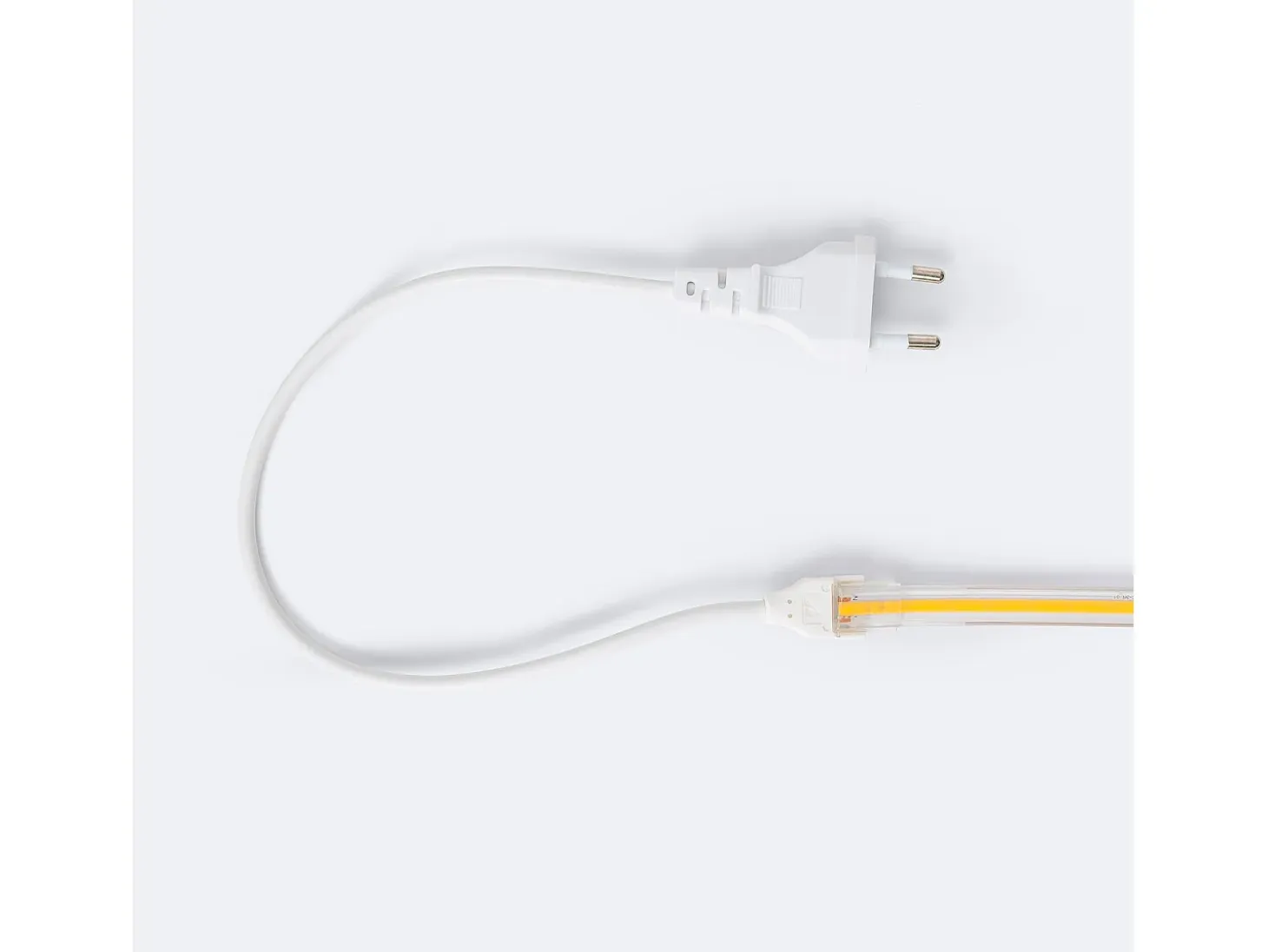 Tira LED Regulable 220V COB Autorrectificada 560 LED/m 14W/m 1250lm/m SILICONE FLEX IC-2P Ancho 10mm Corte 10cm IP65 a Medida 6000K Blanco Frío 4 m
