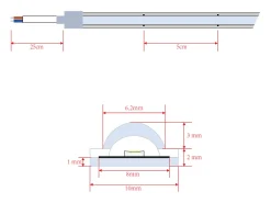 Tira LED Regulable 220V WCOB Autorectificada 260 LED/m 15W/m 1350lm/m SILICONE FLEX Ancho 10mm IP65 Corte 5cm a Medida 4000K Blanco Neutro 15 m