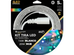 7H SEVENON Guirnalda Luminosa^Tira LED WIFI RGB 5m 20W Regulable vía Mando a Distancia/APP 15000H 7hSevenOn Premium Blanco