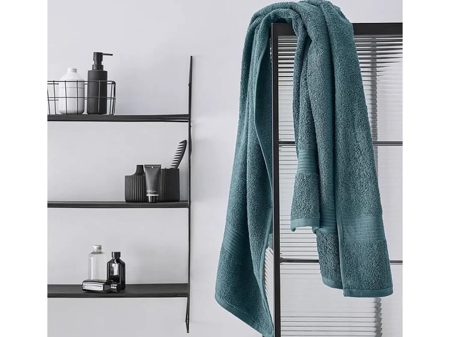 Today Toalla de baño Azul Océano 70 x 130 cm Azul verdoso