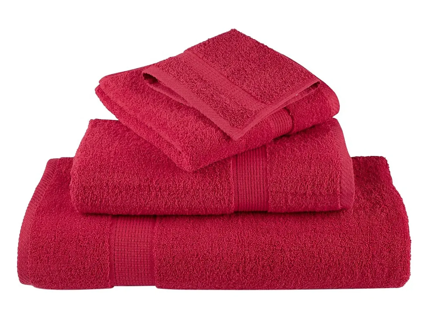 Toallas de baño 10 uds 100% algodón verde 100x150 cm 600 gsm ES909844