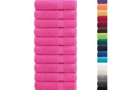 Toallas de baño 10 uds 100% algodón verde 100x150 cm 600 gsm ES374187
