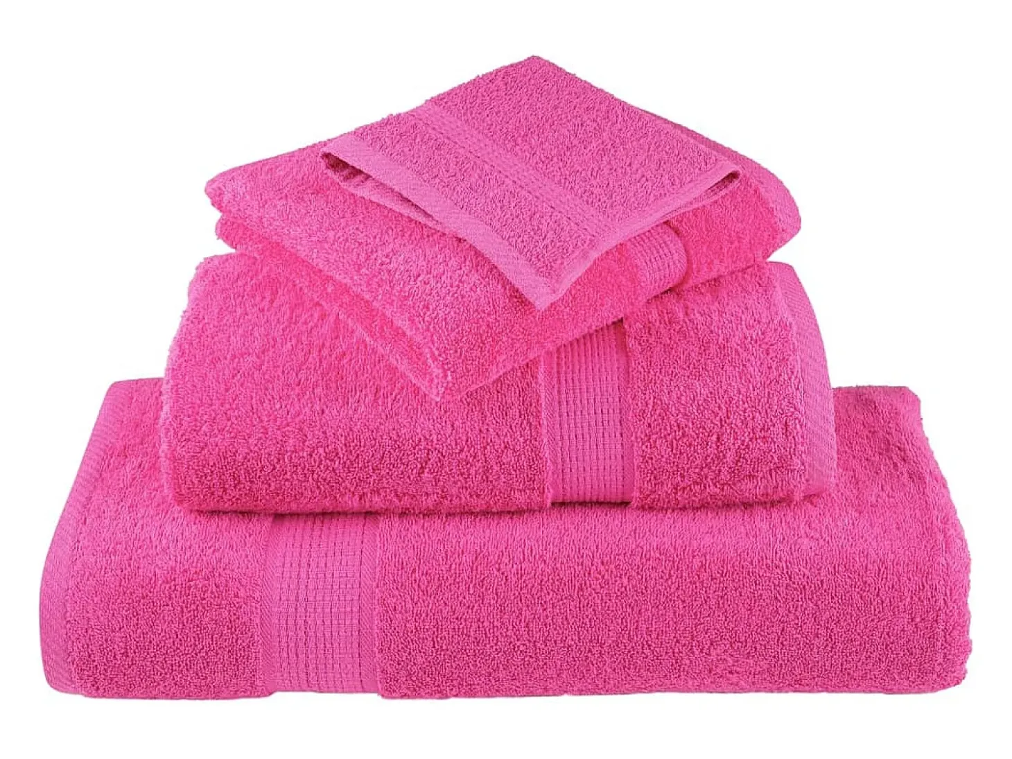 Toallas de baño 10 uds 100% algodón verde 100x150 cm 600 gsm ES374187
