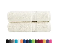 Toallas de mano 2 uds 100% algodón verde 100x150 cm 600 gsm ES774021