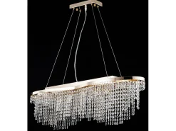 New Maytoni Toils Lámpara Colgante de Techo Oro y Cristal, 7 Luces, E14 Dorado