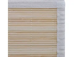 Outlet Garden Furniture Tone Kristine Alfombras rectangulares de bambú natural 4 unidades 120x180 cm Beige
