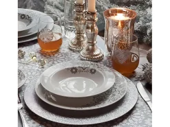 Outlet Vajilla 18 Piezas Frost Porcelana Gris