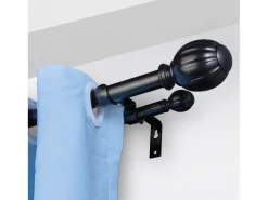 Varillas de Cortinas Dobles SucceBuy, Longitud Ajustable de 91.4-182.9 cm, para Salones, Dormitorios, Baños