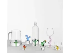 Best Vaso de vidrio borosilicato, Cactus, verde/ámbar 350 ml, Desert Plants Amarillo