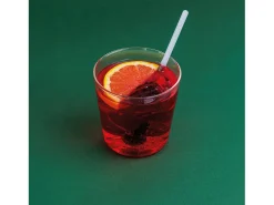 Vaso^Vaso medidor Spritzometer - Juego de 2 vasos + dispensador Spritz, vidrio decorado, fabricado en Italia - Zafferano Italia Transparente