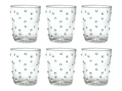 Discount Vaso Zafferano Party Tumbler 45 Cl Juego de 6 Piezas de Vidrio Transparente
