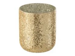 Vela perfumada de 80 horas en un tarro de vidrio dorado de 17x17x20 cm