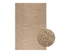 Veno Alfombra ZIZUR apariencia de yute interior y exterior 120x170cm