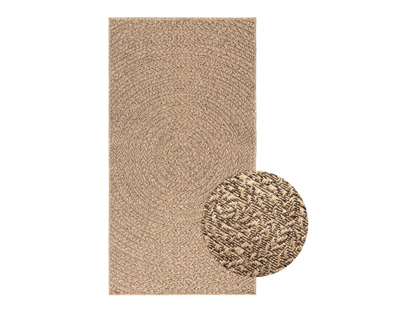 Veno Alfombra ZIZUR apariencia de yute interior y exterior 80x150 cm