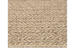 Garden Furniture Veno Alfombra ZIZUR apariencia de yute interior y exterior 60x110 cm Marru00f3n
