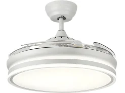 AKUNADECOR Plafón^Ventilador Dc Bayomo L Led Con Memoria De Color Blanco