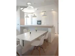 AKUNADECOR Plafón^Ventilador Dc Bayomo L Led Con Memoria De Color Blanco