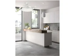 AKUNADECOR Plafón^Ventilador Dc Bayomo L Led Con Memoria De Color Blanco