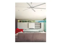 Ventilador Dc Extragrande Andros Niquel Mando Distancia 6 Velocidades Faro