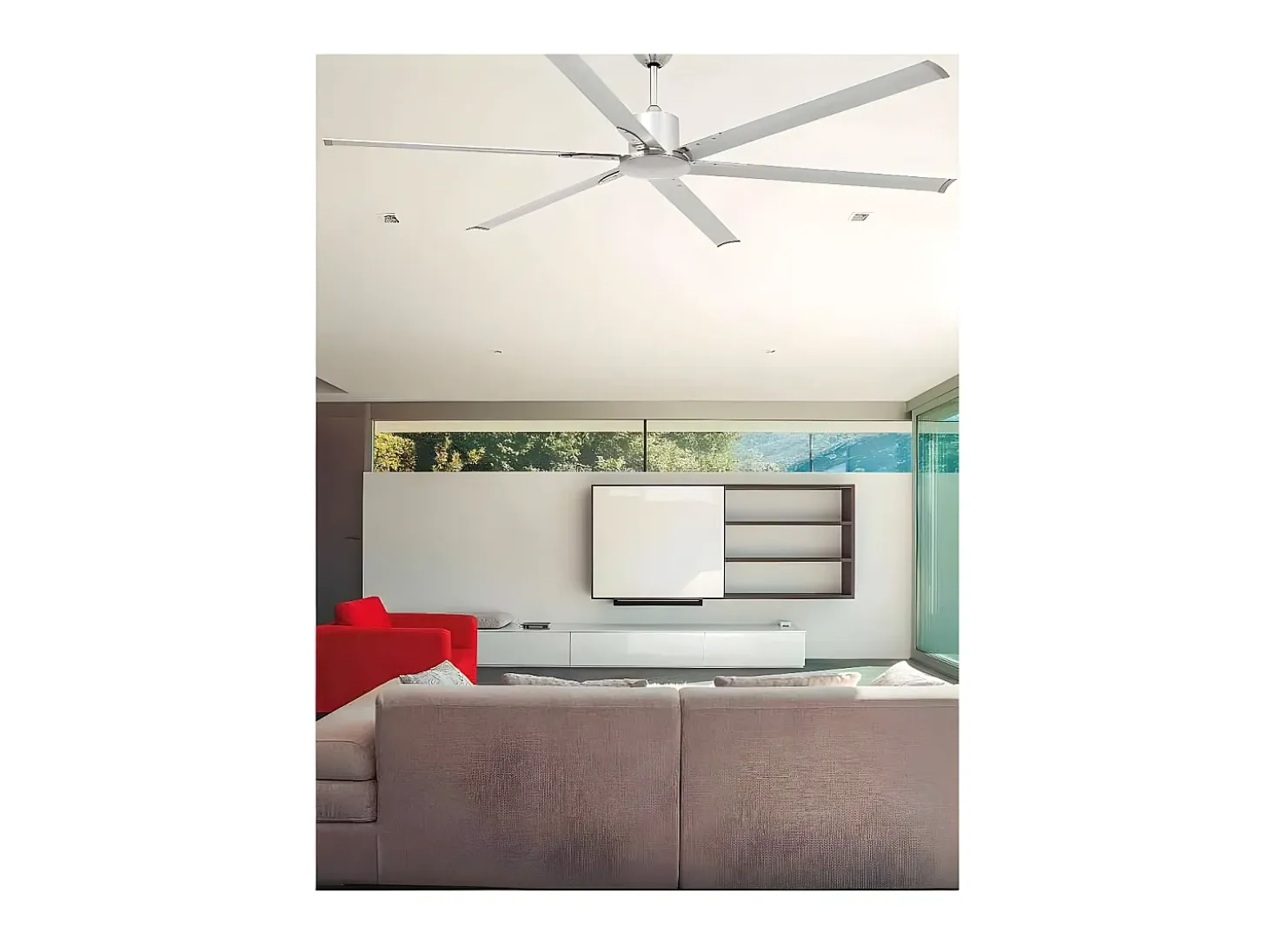 Ventilador Dc Extragrande Andros Niquel Mando Distancia 6 Velocidades Faro