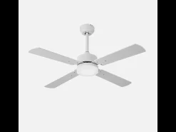 AKUNADECOR Plafón^Ventilador Dc Hupe Led Cct Regulable Y Control Remoto Blanco