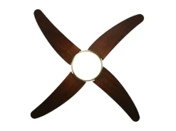 Ventilador Dc Klod Dorado Cerezo E27 Control Remoto Y Temporizador
