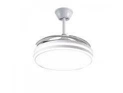 AKUNADECOR Plafón^Ventilador Dc Led Asgard 4 Aspas Led Integrado Y Memoria Color Blanco