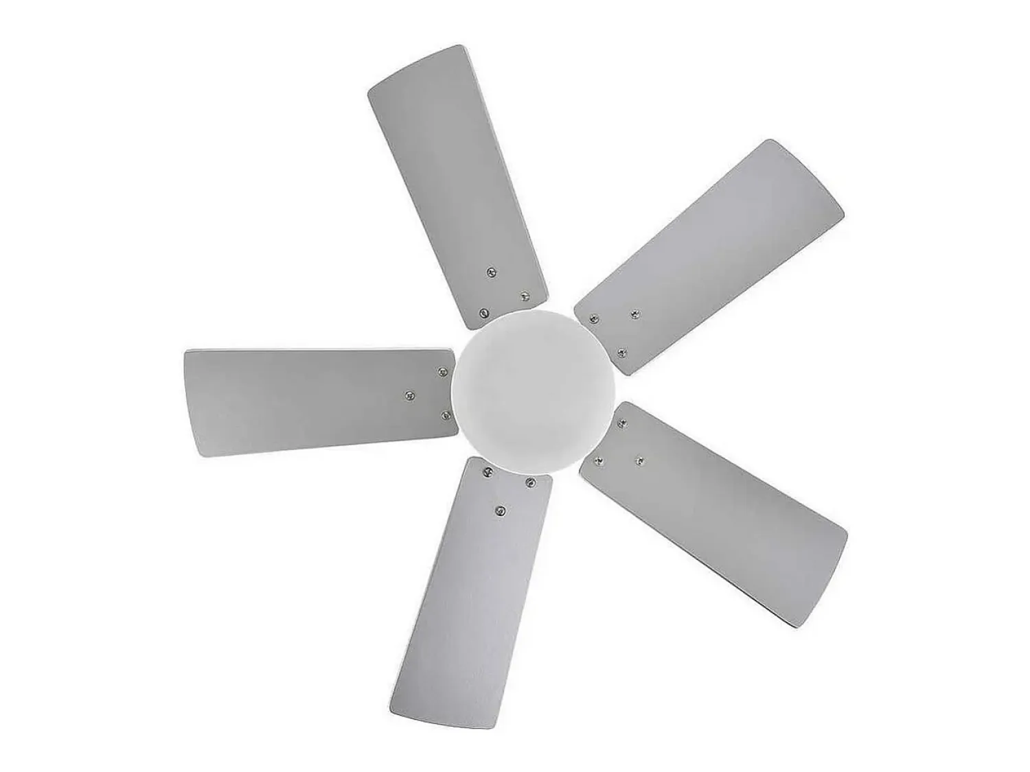 AKUNADECOR Ventilador Dc Marta Niquel Y Led Integrado 36w Memoria Color Plateado