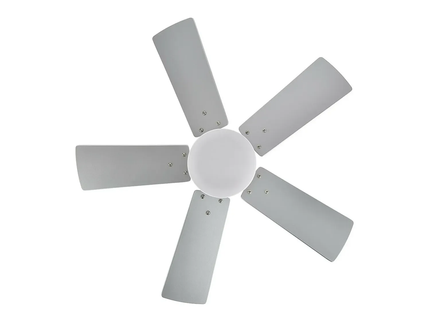 AKUNADECOR Ventilador Dc Marta Niquel Y Led Integrado 36w Memoria Color Plateado