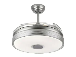 Ventilador Dc Matanuska Niquel Con Altavoz Y Conectividad Bluetooth