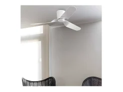 AKUNADECOR Plafón^Ventilador Dc Pemba Mando Distancia Funcion Inversa Faro Blanco