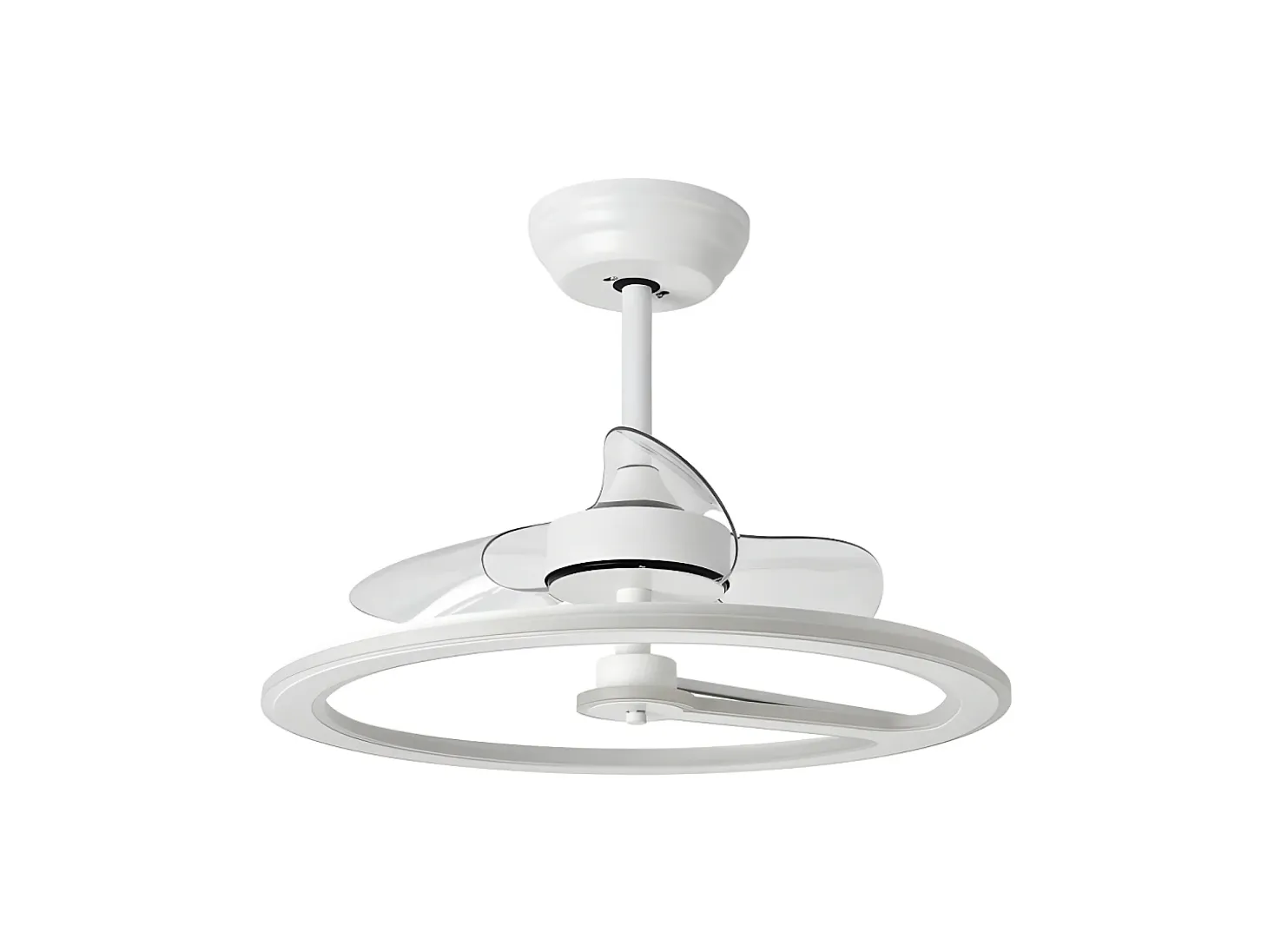 Ventilador Dc Tatiana Blanco Oxido Led Integrado 3temperaturas Mando Distancia