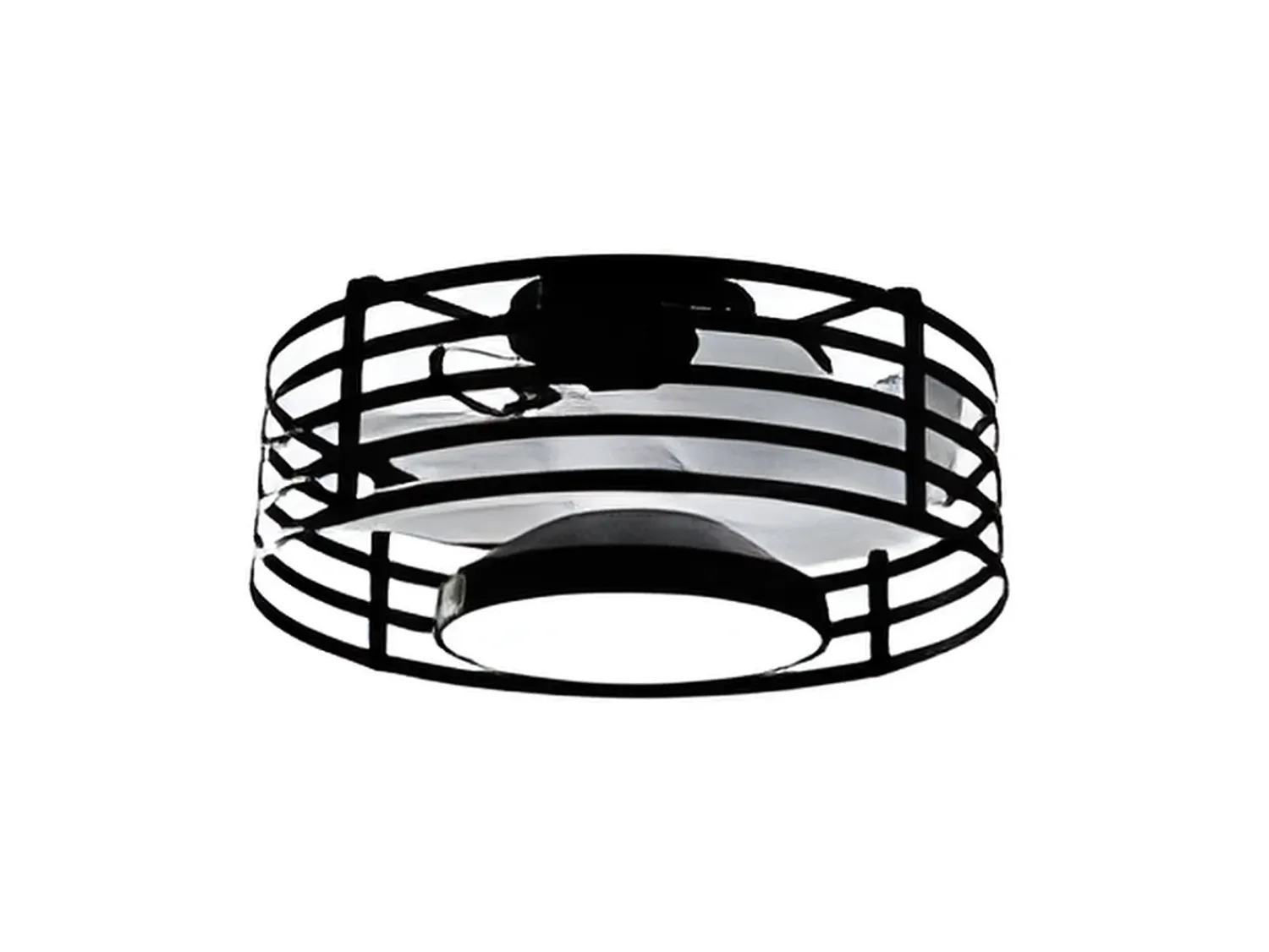 AKUNADECOR Plafón^Ventilador Dc Xaloc Led 22w Con Memoria De Color Negro