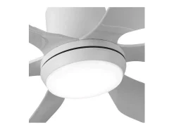 Ventilador Extragrande Dc Otto Blanco Led Memoria De Color Y Temporizador Apagado