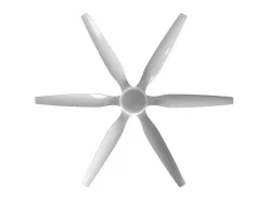 Ventilador Extragrande Dc Otto Blanco Led Memoria De Color Y Temporizador Apagado