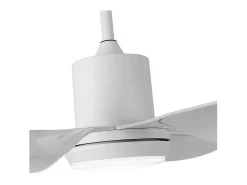 Ventilador Extragrande Dc Otto Blanco Led Memoria De Color Y Temporizador Apagado