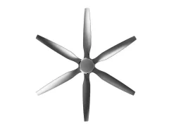 AKUNADECOR Plafón^Ventilador Extragrande Dc Otto Niquel Led Memoria De Color Y Temporizador Apagado Plateado