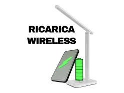 VERA - Lámpara de mesa LED CCT con carga inalámbrica sin cables Blanco