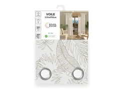 Soleil d'ocre Ropa De Casa^Visillo con ojales con ojales 135x250 cm CELIA taupe, por Topo