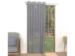 Visillo con ojales 135x250 cm ALIX gris