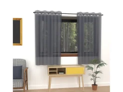 Hot Soleil d'ocre Visillo con ojales 135x180 cm ALIX blue jeans Azul oscuro