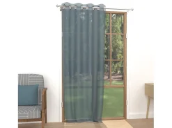 Visillo con ojales 135x250 cm Celadón azul Alix
