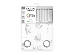 Soleil d'ocre Ropa De Casa^Visillo con ojales 280x250 cm KYOTO, por Blanco
