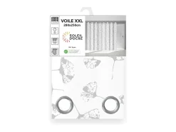 Soleil d'ocre Ropa De Casa^Visillo con ojales 280x250 cm KYOTO, por Blanco